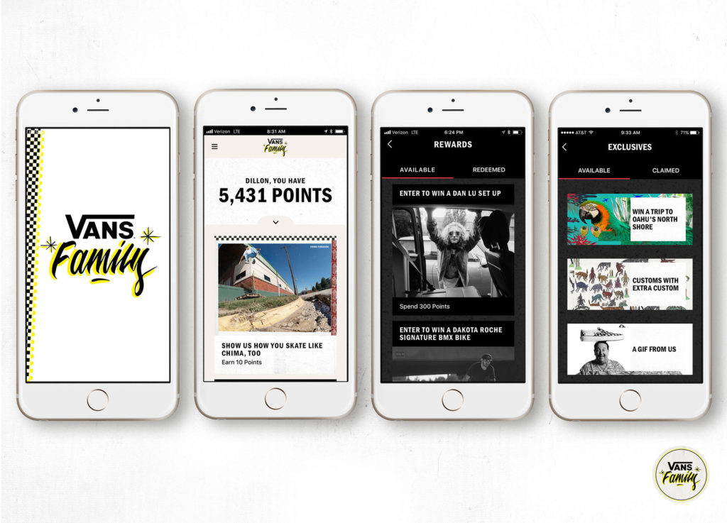 Vans user loyalty program